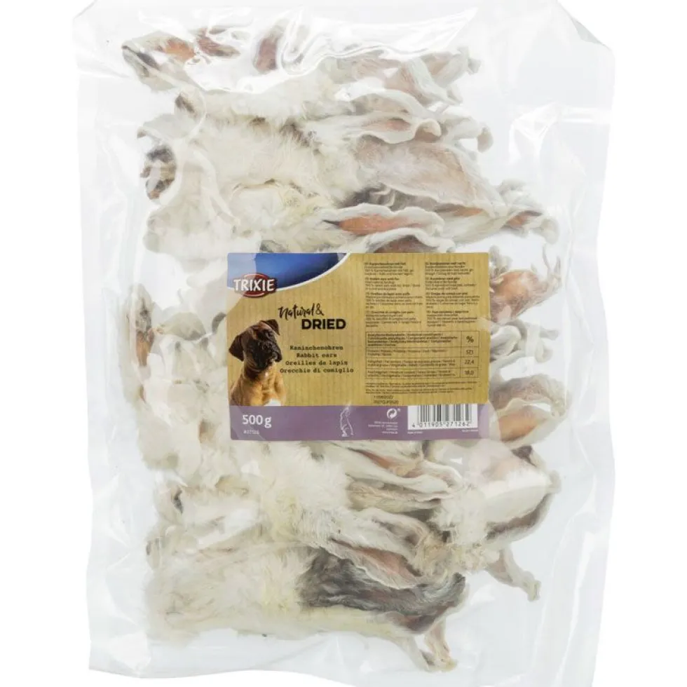 Kaninchenohren mit Fell, 500g