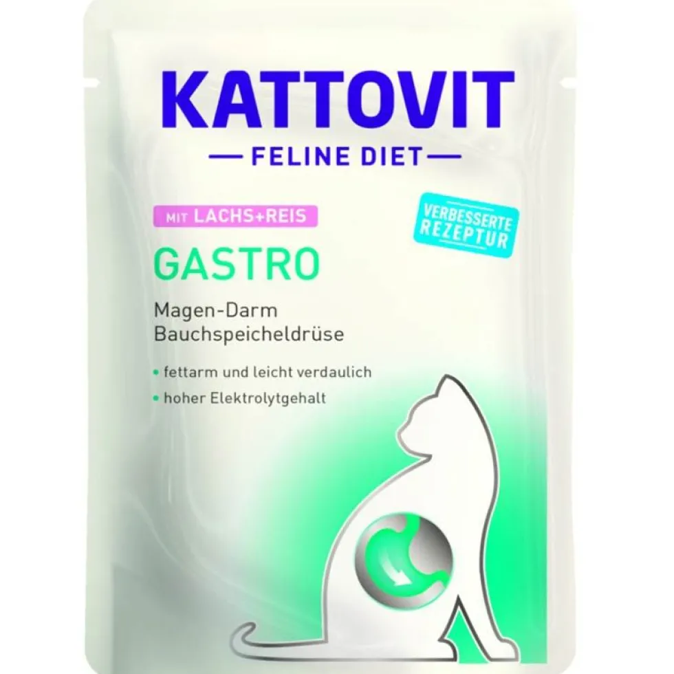 Kattovit Pouch Gastro mit Lachs und Reis 85g
