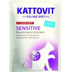 Kattovit Pouch Sensitive mit Huhn und Ente 85g