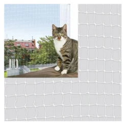 Katzen Schutznetz, transparent