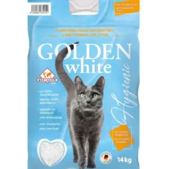 Katzenstreu Golden WHITE mit Lavendelduft 14 kg