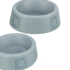 Keramiknapf Dogs, grau/blau