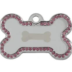 Knochen Groß Chrom Steine Pink Motiv Knochen
