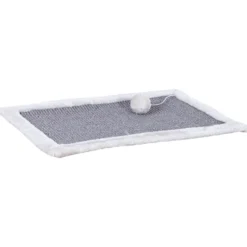 Kratzmatte Plüsch 55x35 cm, grau