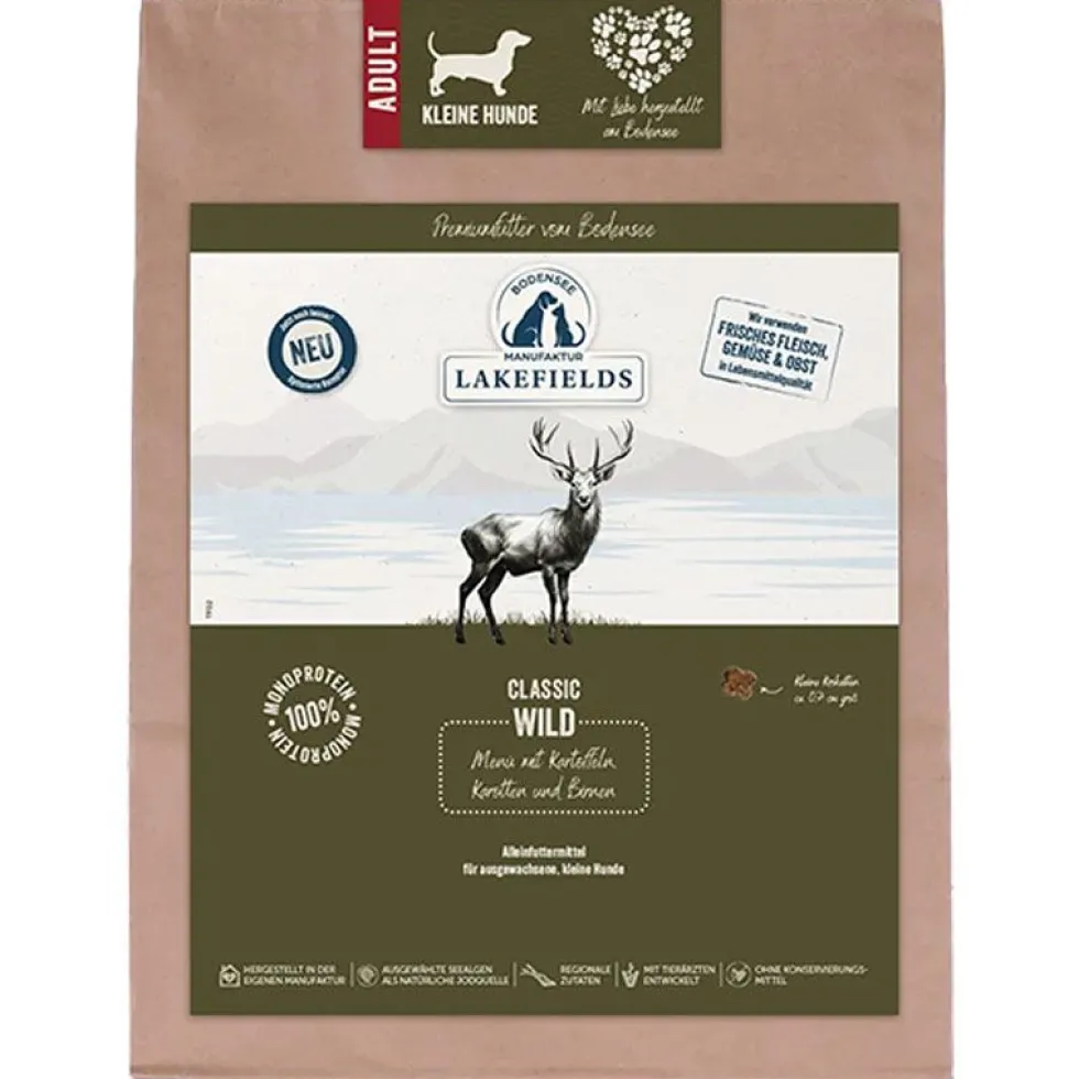 Lakefields Trockenfleisch-Menü kleine Hunde Wild 1 kg