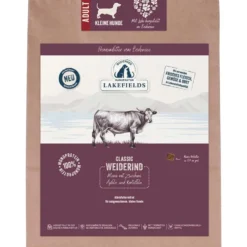 Lakefields Trockenfleisch-Menü kleine Hunde Rind 1 kg