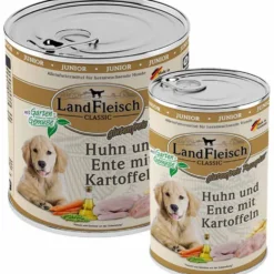 Landfleisch Junior Huhn, Ente und Kartoffeln