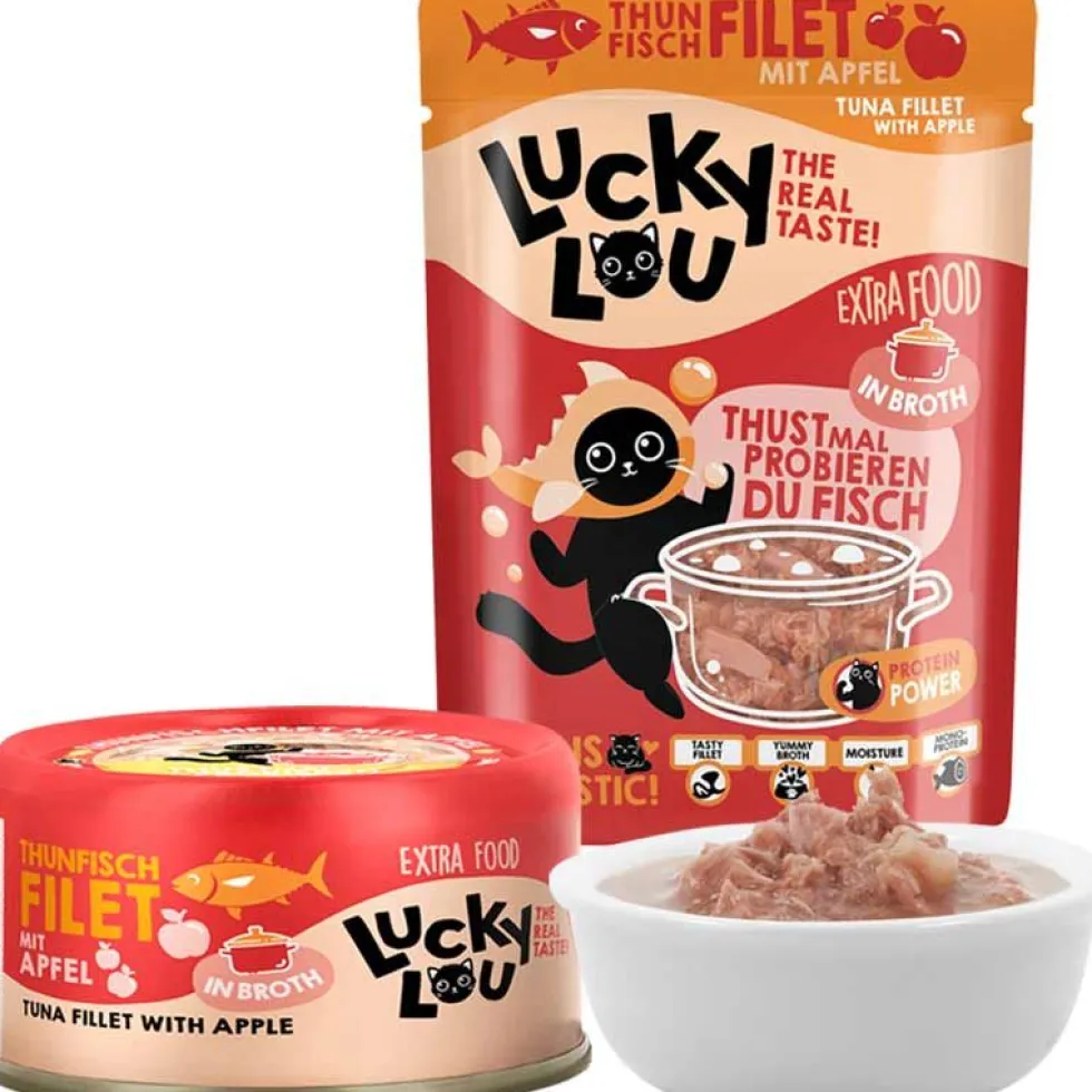 Lucky Lou Extrafood Thunfisch mit Apfel in Broth