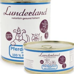 Lunderland Reinfleisch-Dose Pferdefleisch mager