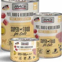 Macs Cat Dose Pute, Rind und Heidelbeeren