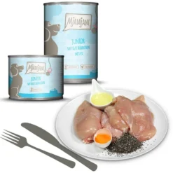 MjAMjAM Dog Dose Junior - saftiges Hühnchen mit Ei
