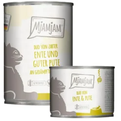 MjAMjAM DUO von zarte Ente + guter Pute an gedämpftem Kürbis