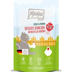 MjAMjAM Quetschie Chicks + Friends Hühnchen an Erdbeere 125g