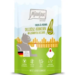 MjAMjAM Quetschie Chicks + Friends Hühnchen an Zucchini 125g