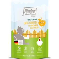 MjAMjAM Quetschie Chicks + Friends Hühnchen an Apfel 125g