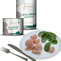 MjAMjAM saftiges Hühnchen an gedämpftem Spinat