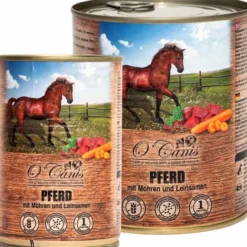 Ocanis Pferdefleisch mit Möhren und Leinsamen
