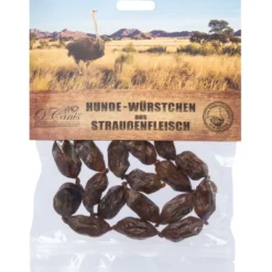 Ocanis Premium Hunde-Würstchen aus Straußenfleisch 100g