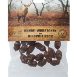 Ocanis Premium Hunde-Würstchen aus Hirschfleisch 100g