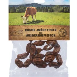 Ocanis Premium Hunde-Würstchen aus Weiderindfleisch 100g