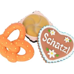 Oktoberfest Leberkassemmel, Brezn, Schatz, Latex, 12-16cm