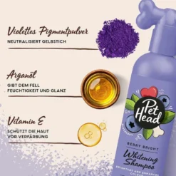 Pet Head Berry Bright, Whitening Shampoo, 300ml