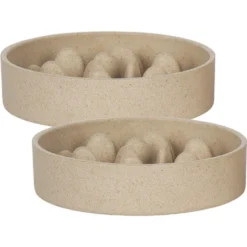 Petlando Bamboo Napf Anti-Schling, sand