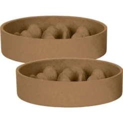 Petlando Bamboo Napf Anti-Schling, braun