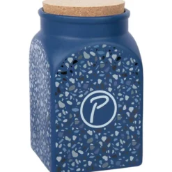 Petlando Futter- und Snackdose Terrazzo, 1350 ml, blau