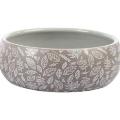 Petlando Keramiknapf Leaf, taupe