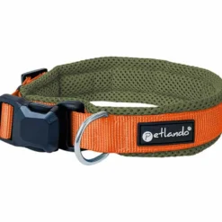Petlando Magnetech Halsband, olive/orange