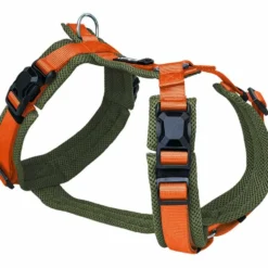 Petlando Magnetech Y-Comfort Geschirr, olive/orange