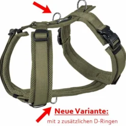 Petlando Mesh Y-Comfort Geschirr, olive