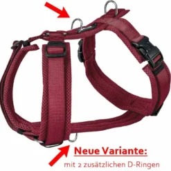 Petlando Mesh Y-Comfort Geschirr, bordeaux