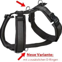 Petlando Mesh Y-Comfort Geschirr, schwarz