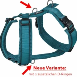 Petlando Mesh Y-Comfort Geschirr, petrol