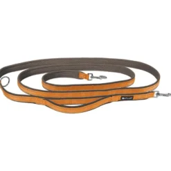 Petlando Outdoor Führleine mit Sicherheitsgriff, orange