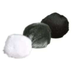 Plüschbälle mit Schelle 3 cm