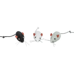 Plüschmaus mit Schelle 5 cm