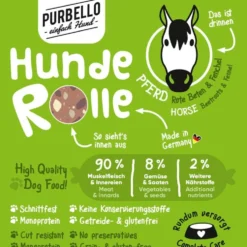 Purbello HundeRolle Pferd mit Roter Beete und Fenchel