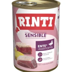 Rinti Sensible Ente, Hühnerleber u. Kartoffel 400g