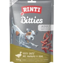 Rinti Snack Bitties Ente mit Ananas & Kiwi 100g