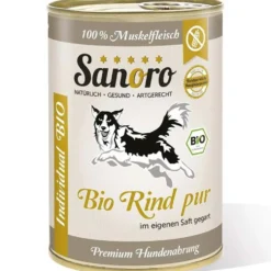 Sanoro Pures Muskelfleisch Bio-Rind pur 400g