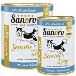 Sanoro Sensitiv Light Ziege mit Bio-Reis und Bio-Karotten