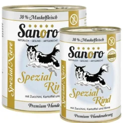 Sanoro Spezial Niere Bio-Rind mit Zucchini+Kartoffel+Birne