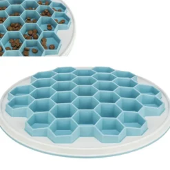 Slow Feeding Futterplatte Hive, 30 cm, grau-blau