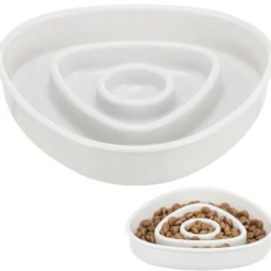 Slow Feeding Kunststoffnapf 0.35 l / 15x15 cm, grau