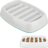 Slow Feeding Kunststoffnapf 0.25 l / 21x14 cm, grau