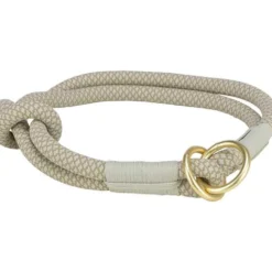 Soft Rope Zug-Stopp-Halsband, grau-hellgrau