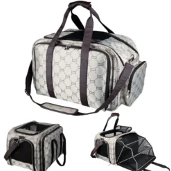 Tasche Maxima, erweiterbar, 33 x 32 x 54 cm, beige/braun